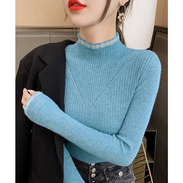 ニットトップス プチハイネックニットソー | Miniministore | 詳細画像10 