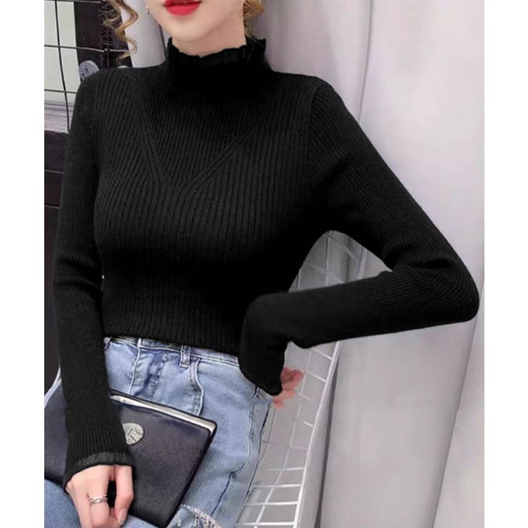 ニットトップス プチハイネックニットソー | Miniministore | 詳細画像4 