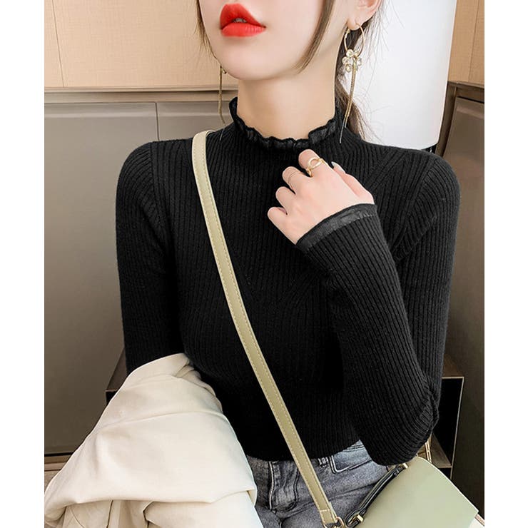 ニットトップス プチハイネックニットソー | Miniministore | 詳細画像6 