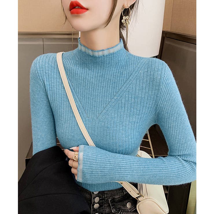 ニットトップス プチハイネックニットソー | Miniministore | 詳細画像9 