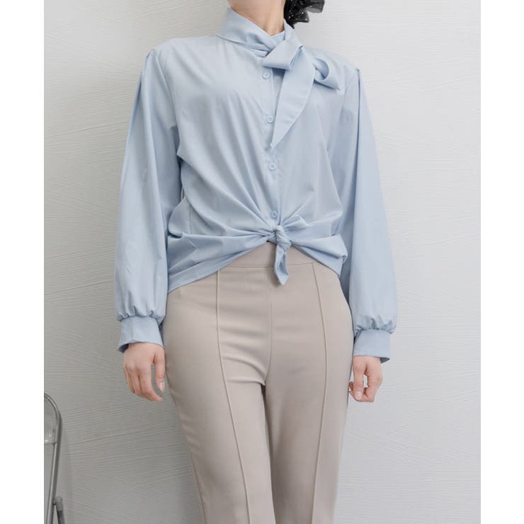 ボウタイブラウスリボンタイシャツブラウス | Miniministore | 詳細画像19 