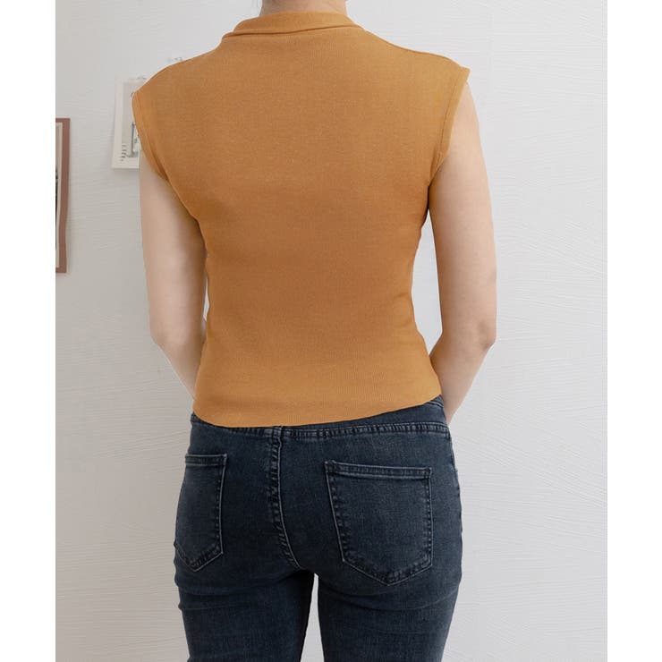 ボウタイサマーニット Vネックトップス | Miniministore | 詳細画像14 