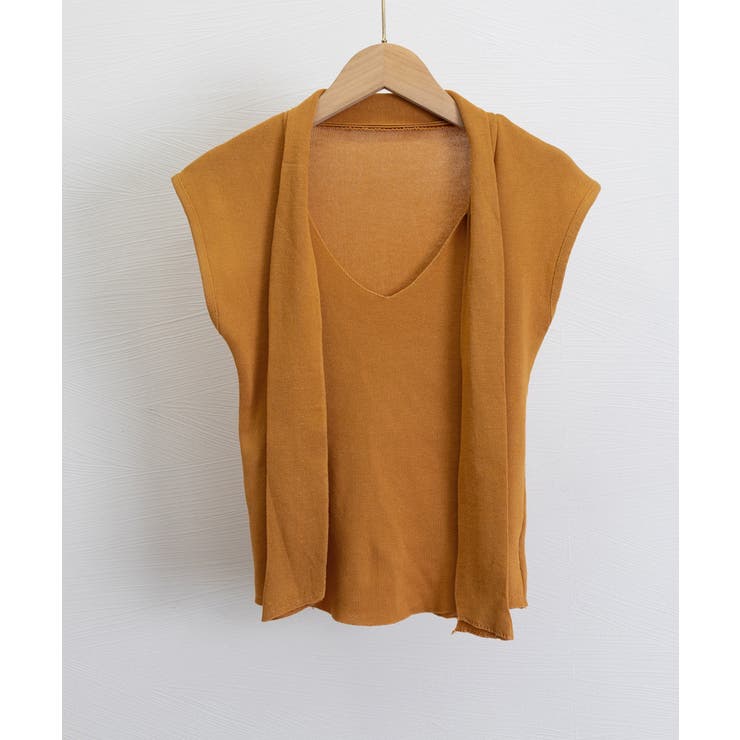 ボウタイサマーニット Vネックトップス | Miniministore | 詳細画像15 