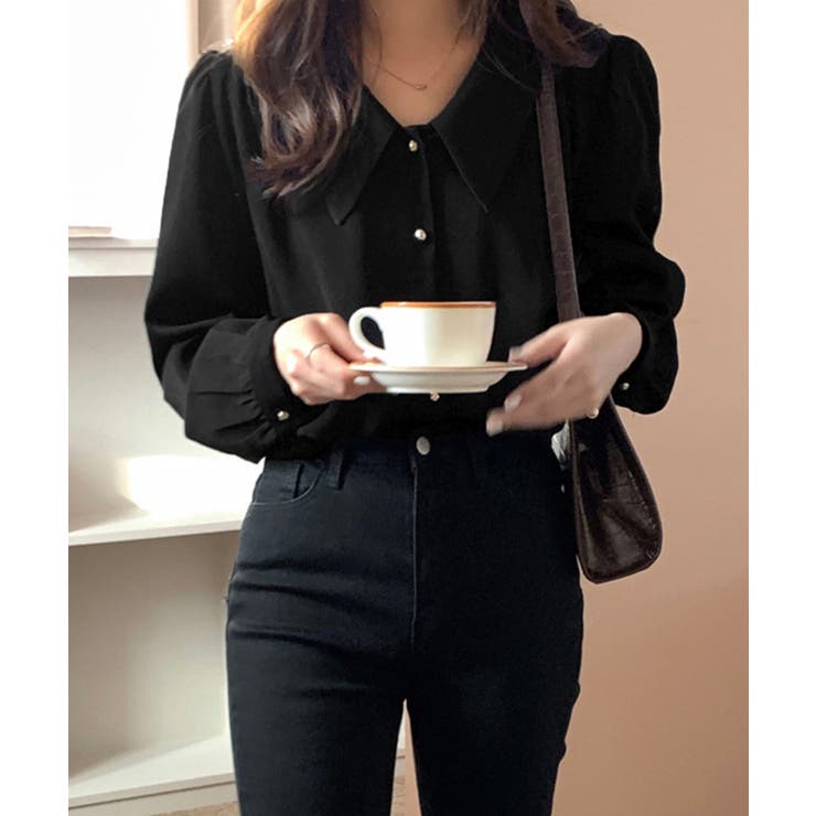 シャツブラウス ゴールドボタン ブラウス | Miniministore | 詳細画像2 