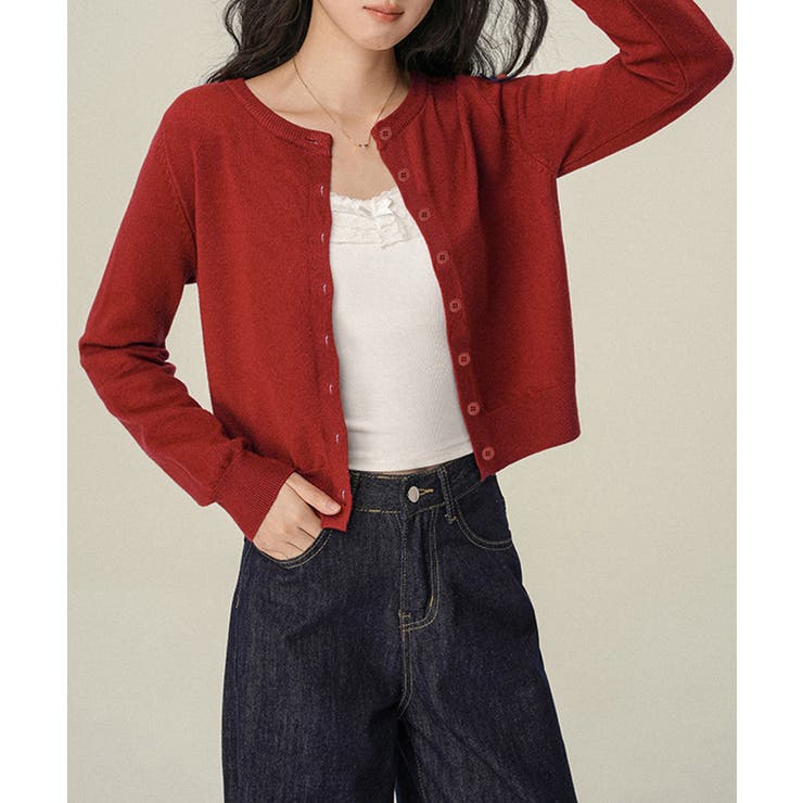 ワンポイントカーディガン リボン刺しゅう | Miniministore | 詳細画像11 