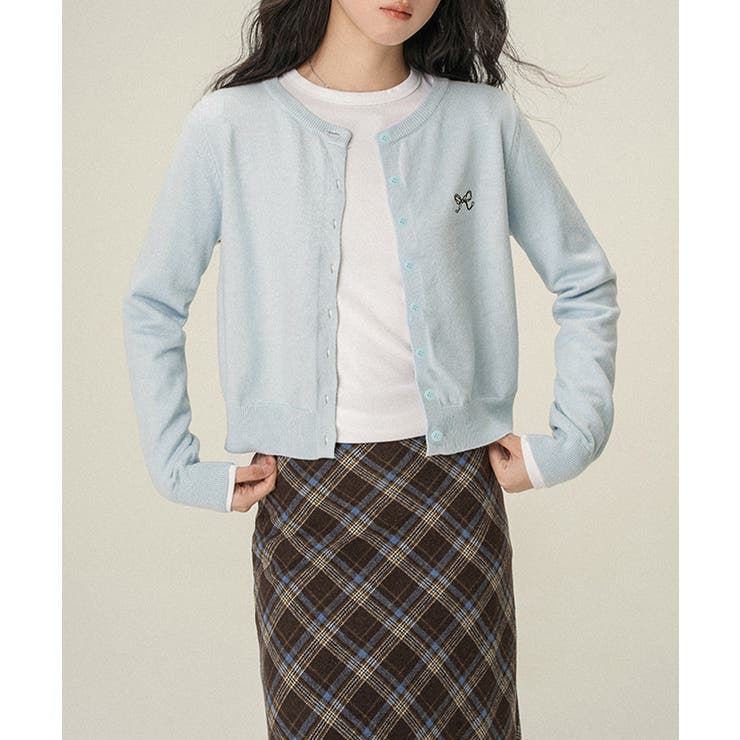 ワンポイントカーディガン リボン刺しゅう | Miniministore | 詳細画像13 