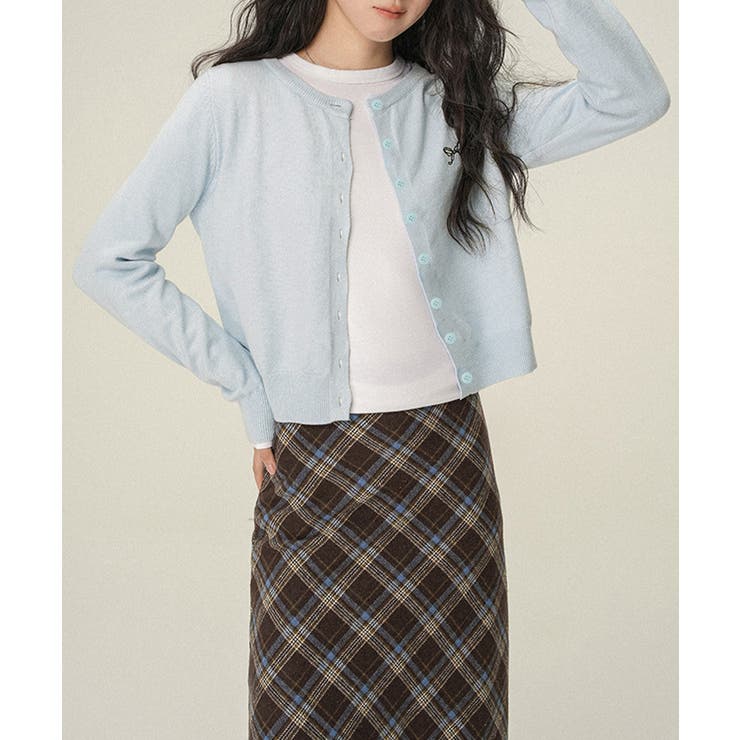 ワンポイントカーディガン リボン刺しゅう | Miniministore | 詳細画像14 