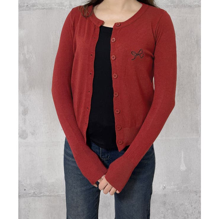 ワンポイントカーディガン リボン刺しゅう | Miniministore | 詳細画像17 