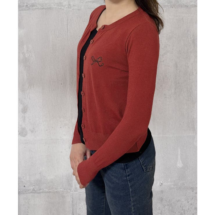 ワンポイントカーディガン リボン刺しゅう | Miniministore | 詳細画像18 