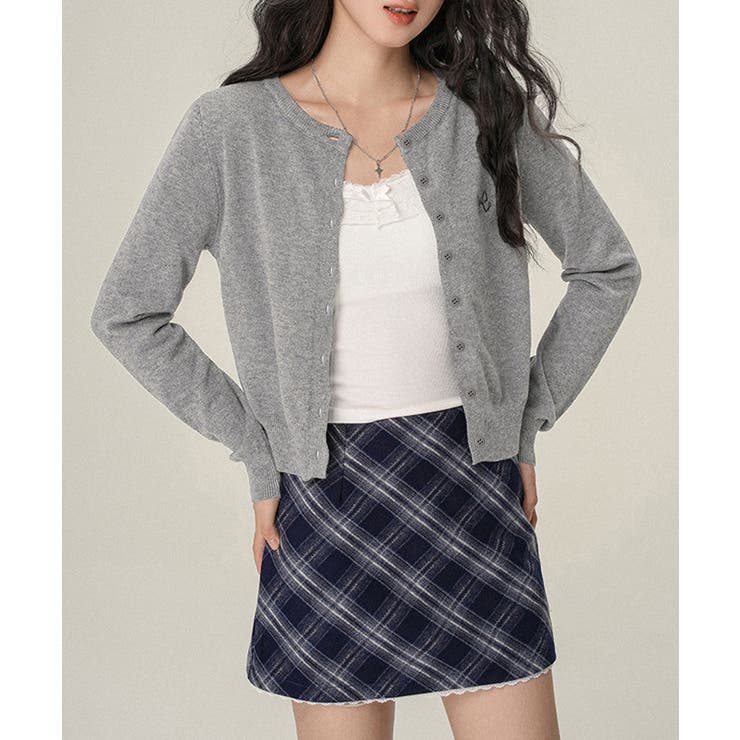 ワンポイントカーディガン リボン刺しゅう | Miniministore | 詳細画像3 