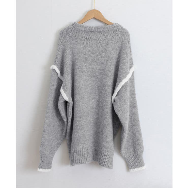 ゆったりニットトップスラウンドネック冬服 | Miniministore | 詳細画像19 