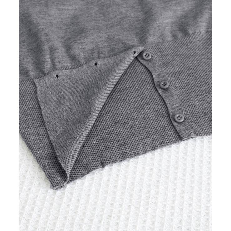 ワンショルダーニットトップス裾ボタン秋服 | Miniministore | 詳細画像23 