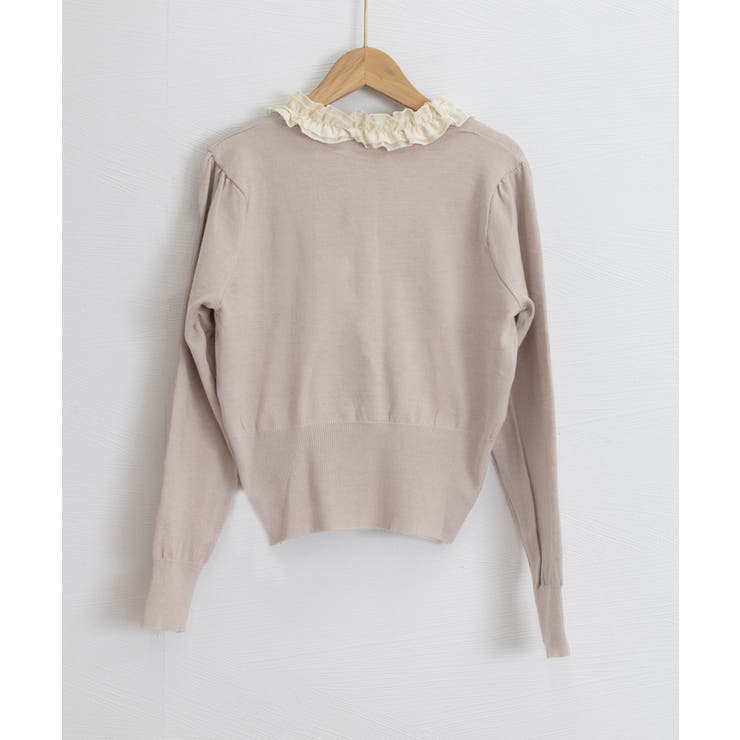 ボウタイニットトップス フリル襟 ニット | Miniministore | 詳細画像19 