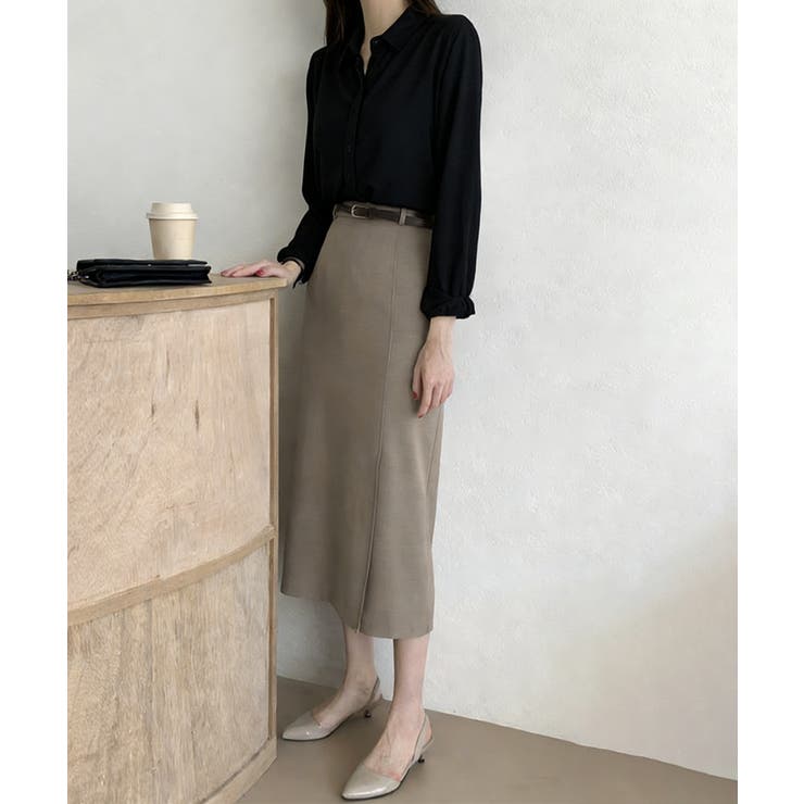 シャツブラウス 隠しボタン ブラウス長袖 | Miniministore | 詳細画像8 