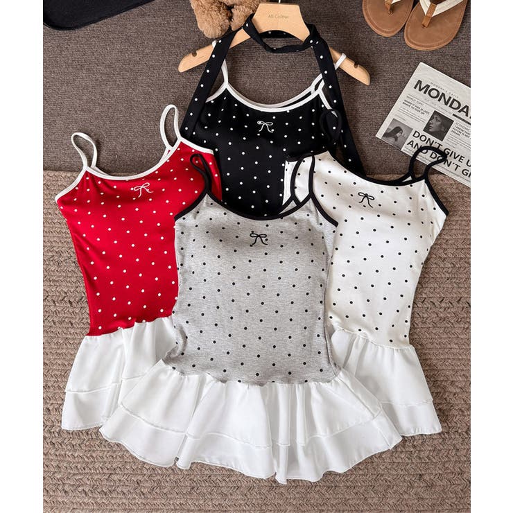 ドット柄キャミソール チョーカー付き夏服 | Miniministore | 詳細画像18 