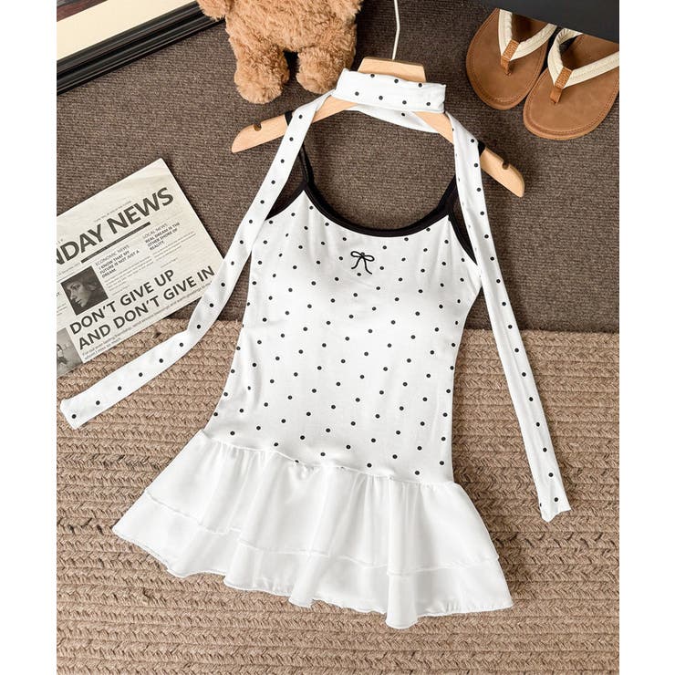ドット柄キャミソール チョーカー付き夏服 | Miniministore | 詳細画像21 