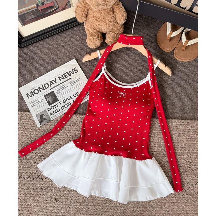 ドット柄キャミソール チョーカー付き夏服 | Miniministore | 詳細画像23 