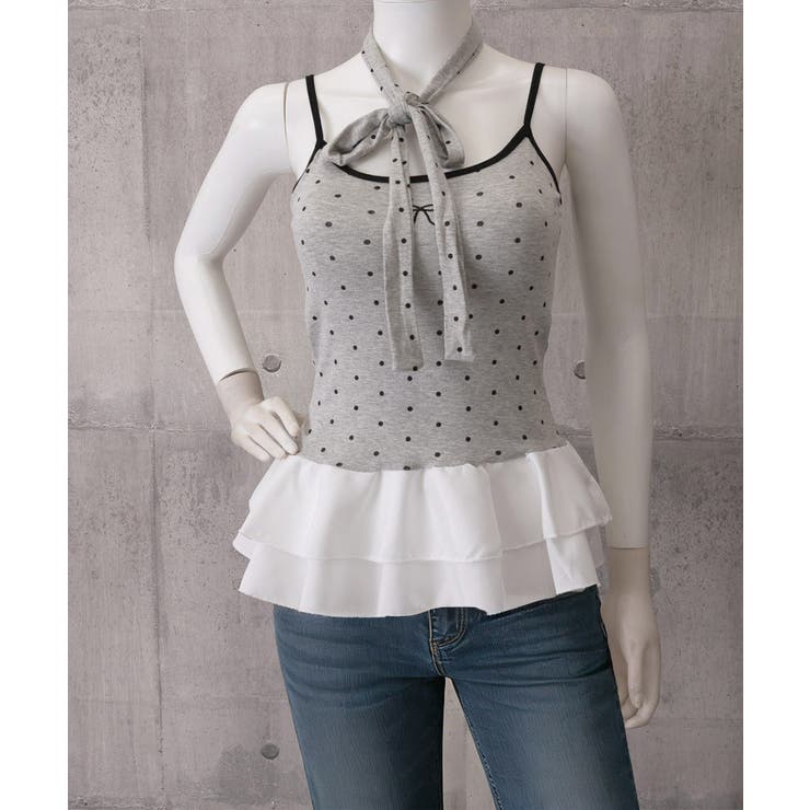 ドット柄キャミソール チョーカー付き夏服 | Miniministore | 詳細画像24 