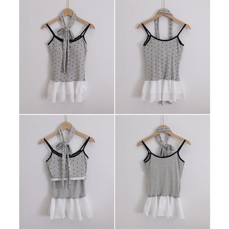ドット柄キャミソール チョーカー付き夏服 | Miniministore | 詳細画像25 