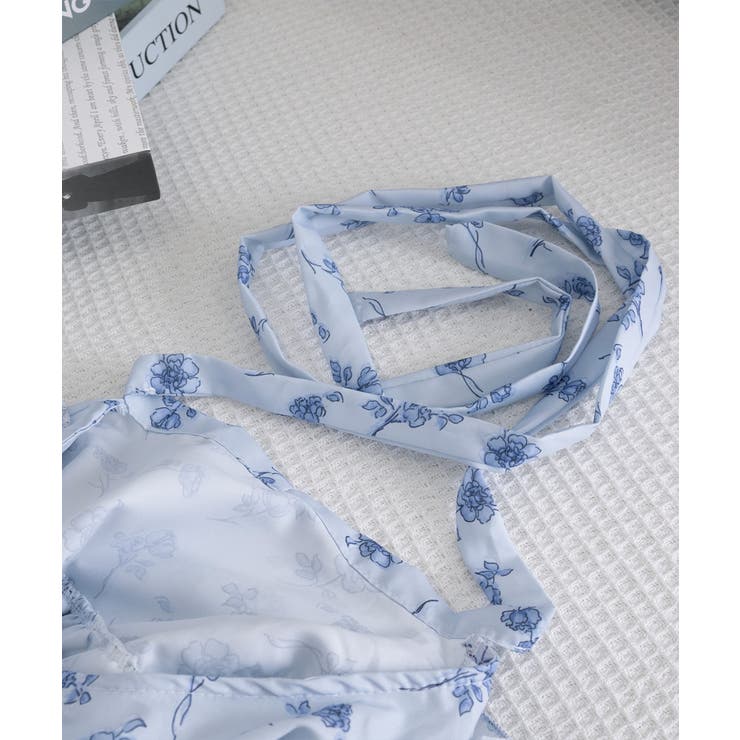 フリル花柄シャツブラウス リボンタイ付き | Miniministore | 詳細画像19 