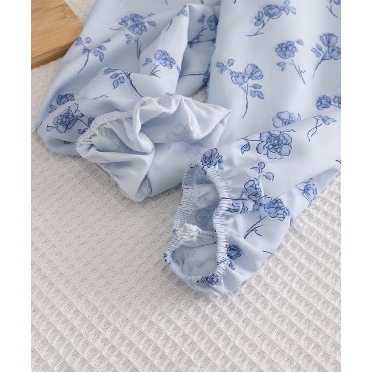 フリル花柄シャツブラウス リボンタイ付き | Miniministore | 詳細画像20 