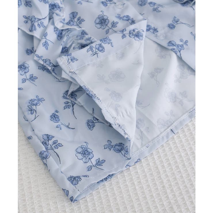 フリル花柄シャツブラウス リボンタイ付き | Miniministore | 詳細画像21 