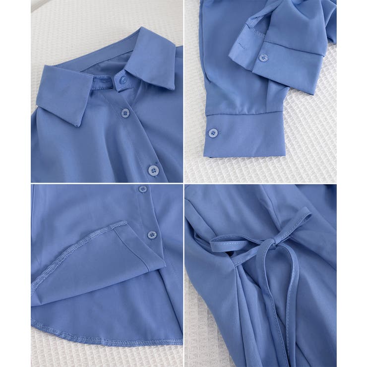 リボンシェイプシャツブラウス レディース | Miniministore | 詳細画像20 