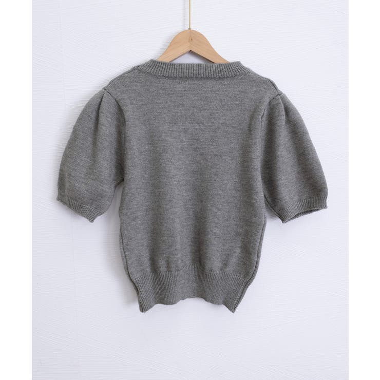 リボン付きニットトップスクルーネック夏服 | Miniministore | 詳細画像27 