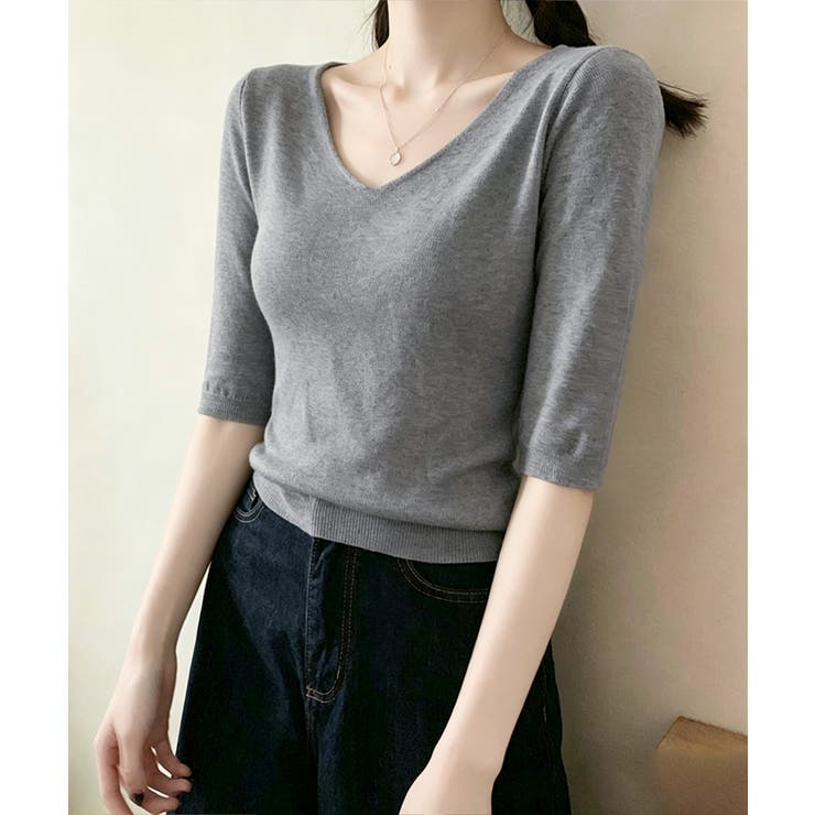 ニットトップス レディース 韓国風春夏服 | Miniministore | 詳細画像11 