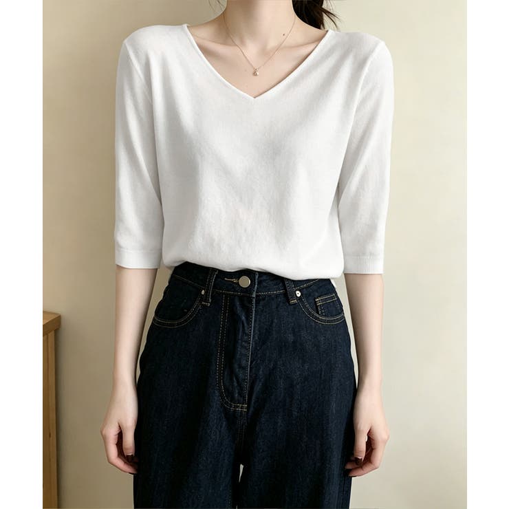ニットトップス レディース 韓国風春夏服 | Miniministore | 詳細画像2 