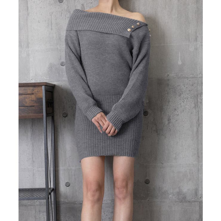 ニットワンピースオフショルダーワンピース | Miniministore | 詳細画像13 