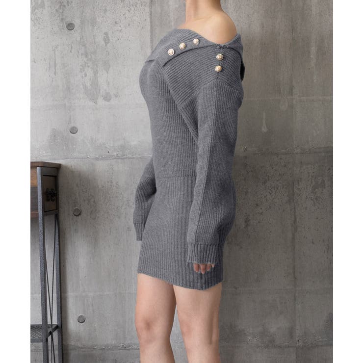 ニットワンピースオフショルダーワンピース | Miniministore | 詳細画像14 