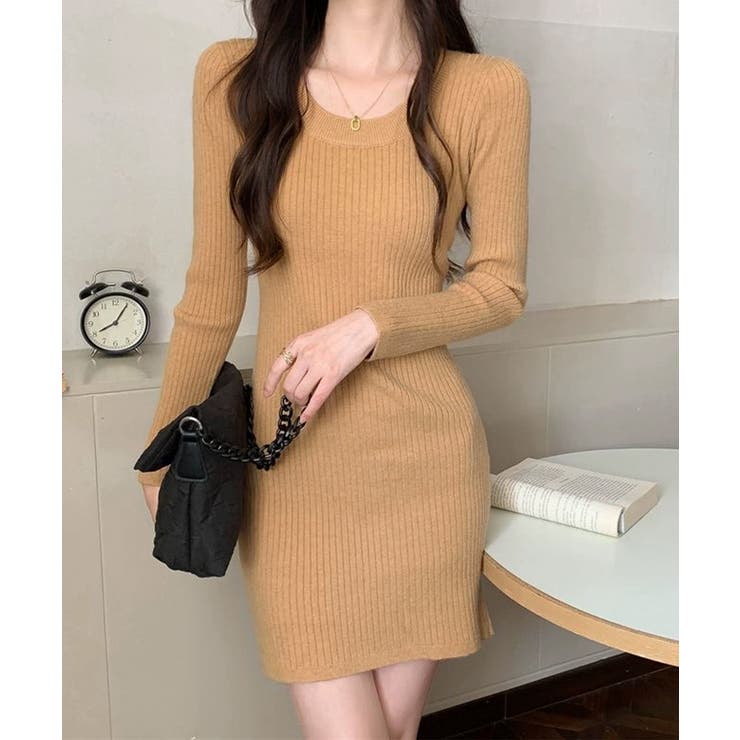 リブニットワンピース タイトワンピース | Miniministore | 詳細画像17 