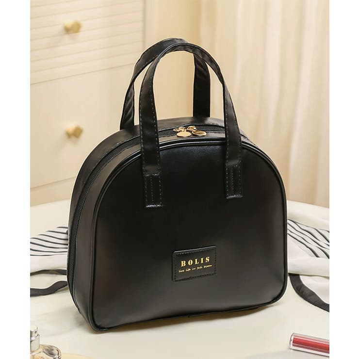 ブラック | シェルポーチ 化粧ポーチ メイクボックス | SUNSHINE CLOSET