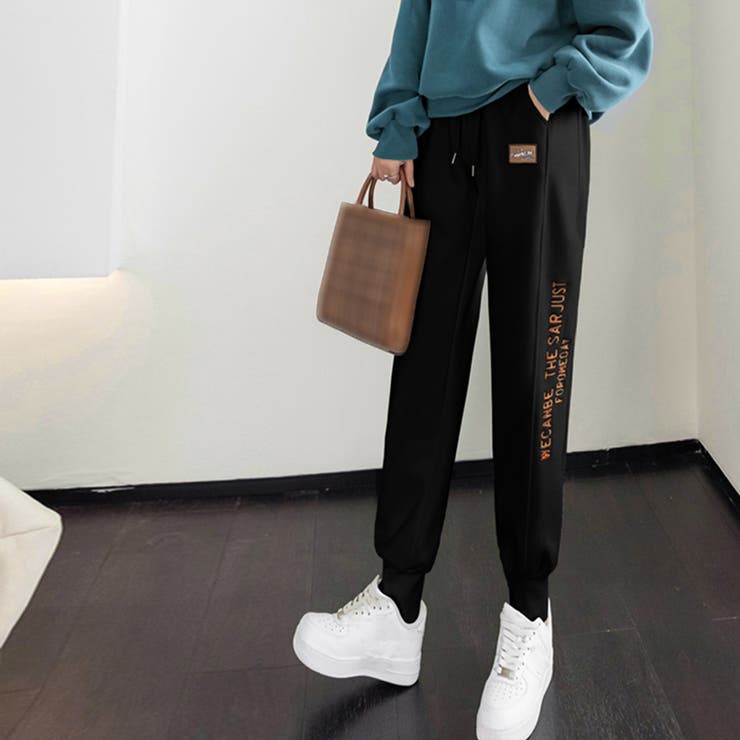 ブラック | スウェットパンツ レディースハイウエスト | Miniministore