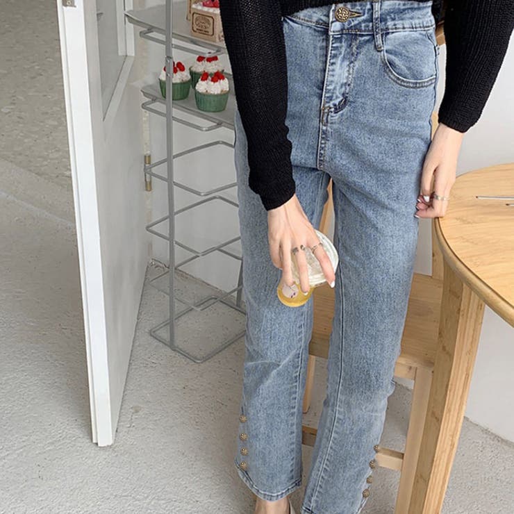 アンクル丈 デニムパンツ レディース韓国 | Miniministore | 詳細画像7 