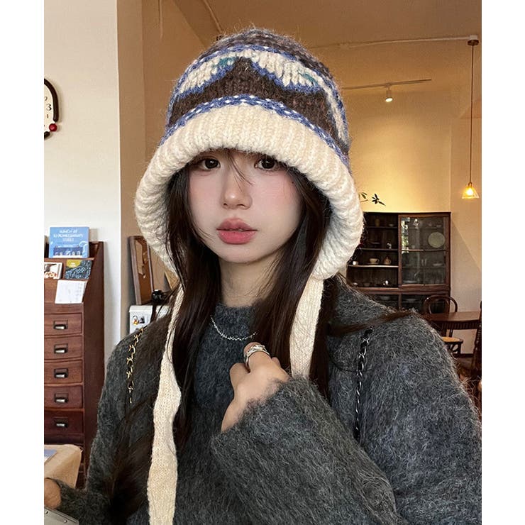 ニットバケットハット フェアアイル柄帽子 | Miniministore | 詳細画像11 