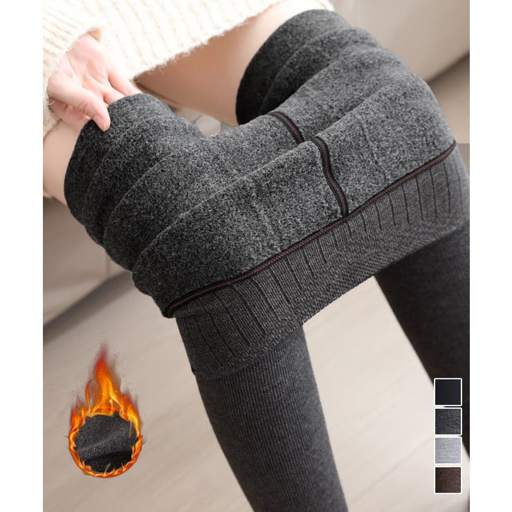 裏起毛レギンス ハイウエスト厚手タイツ冬 | Miniministore | 詳細画像1 