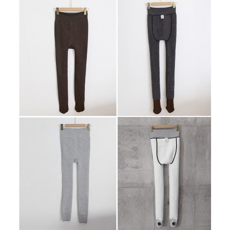 裏起毛レギンス ハイウエスト厚手タイツ冬 | Miniministore | 詳細画像24 