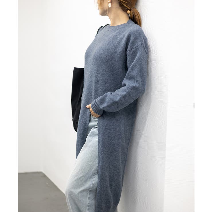 ニットワンピース 秋冬 ディープスリット | Miniministore | 詳細画像15 