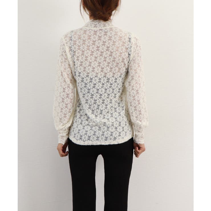 微起毛 ハイネックレースブラウス 春秋冬 | Miniministore | 詳細画像15 