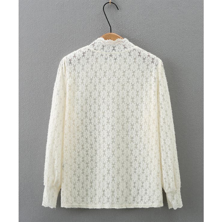 微起毛 ハイネックレースブラウス 春秋冬 | Miniministore | 詳細画像17 