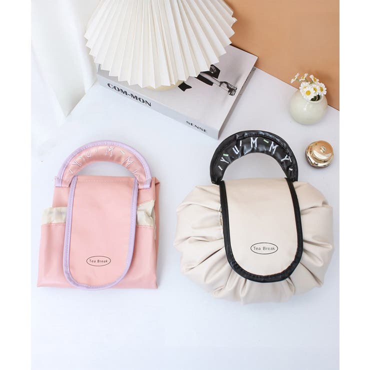 巾着コスメポーチ PUレザーメイクポーチ | Miniministore | 詳細画像10 