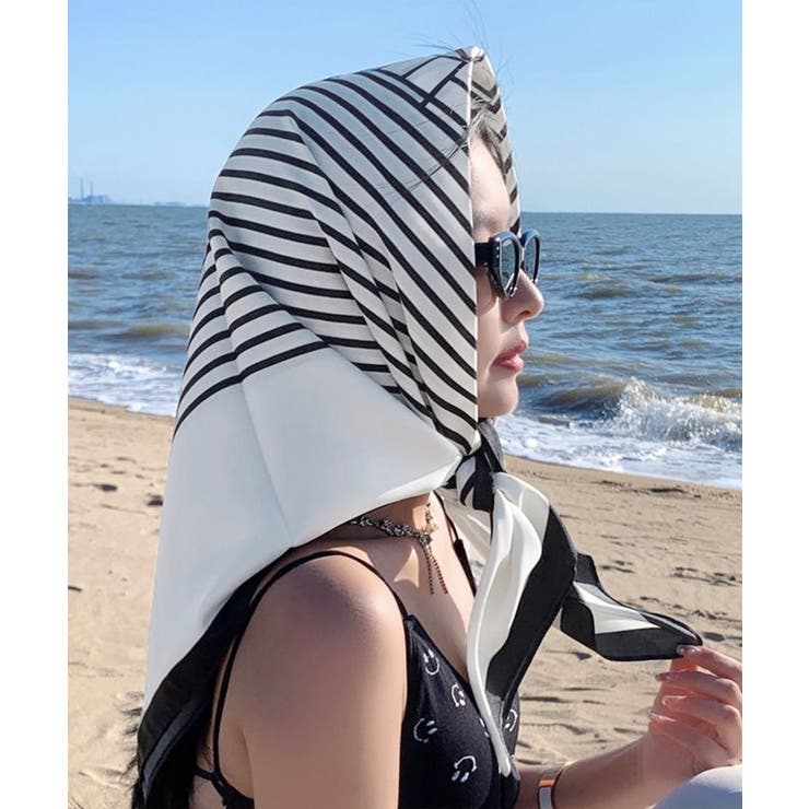 スクエアスカーフ シルク調スカーフ 上品 | Miniministore | 詳細画像5 