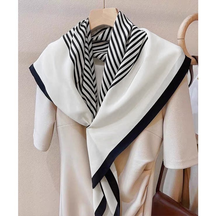 スクエアスカーフ シルク調スカーフ 上品 | Miniministore | 詳細画像6 