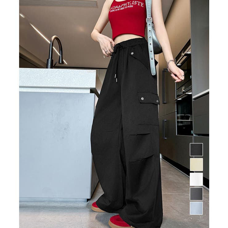 カーゴパンツ レディースストレートパンツ | Miniministore | 詳細画像1 