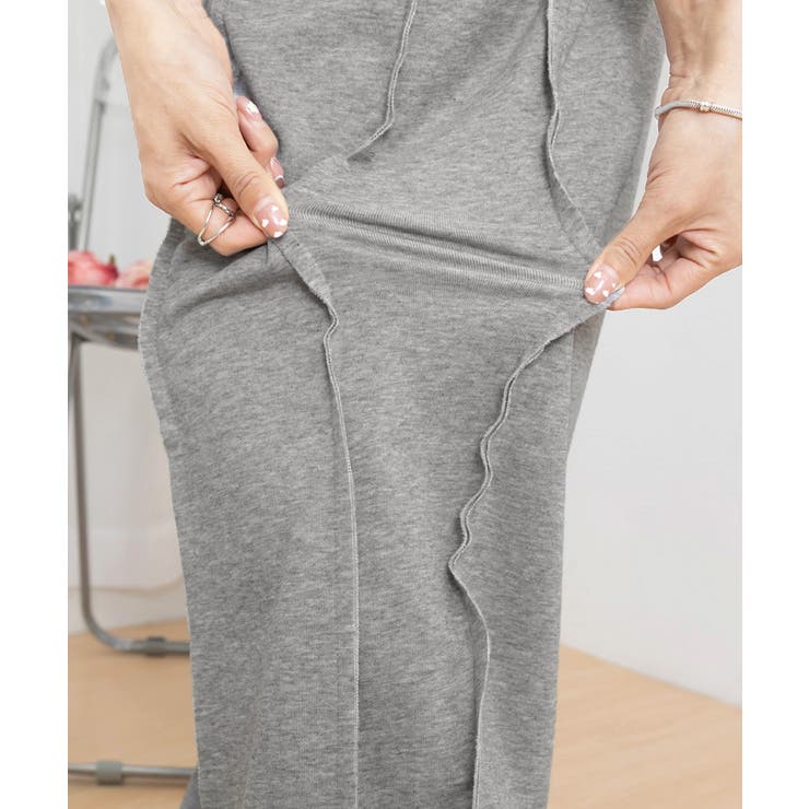 ワイドスウェットパンツ フロントライン[品番:II000012462 ワイドスウェットパンツ フロントライン[品番:II000012462