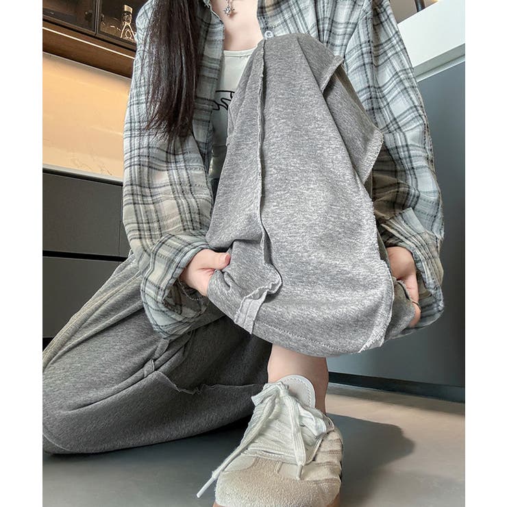 ワイドスウェットパンツ フロントライン[品番:II000012462 ワイドスウェットパンツ フロントライン[品番:II000012462