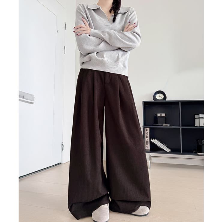 コーデュロイパンツレディースワイドパンツ | Miniministore | 詳細画像3 