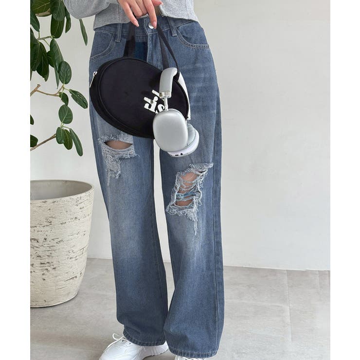 ダメージデニムパンツ クラッシュジーンズ[品番：II000010591